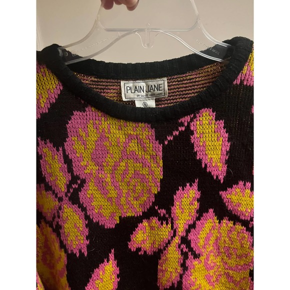 Vtg Plain Jane By Sweet Baby Jane Knit Sweater Dress/Tunic Small Medium Large - Picture 5 of 6